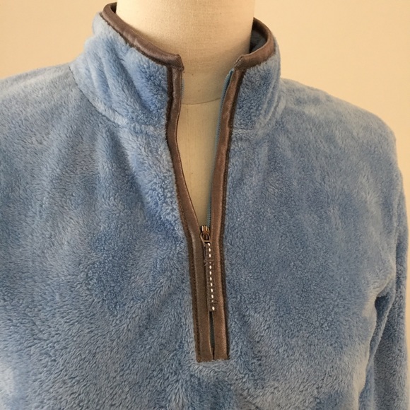 Girls The North Face Fuzzy Quarter Zip Pullover, L - Picture 4 of 7